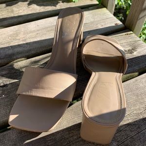 Nude ZARA Heeled Sandals